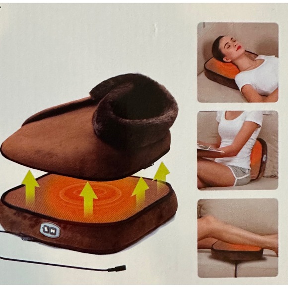 Cozy Winter Warmth 2-in-1 Heated Foot Massager & Heating Pad NEW! - Picture 3 of 5